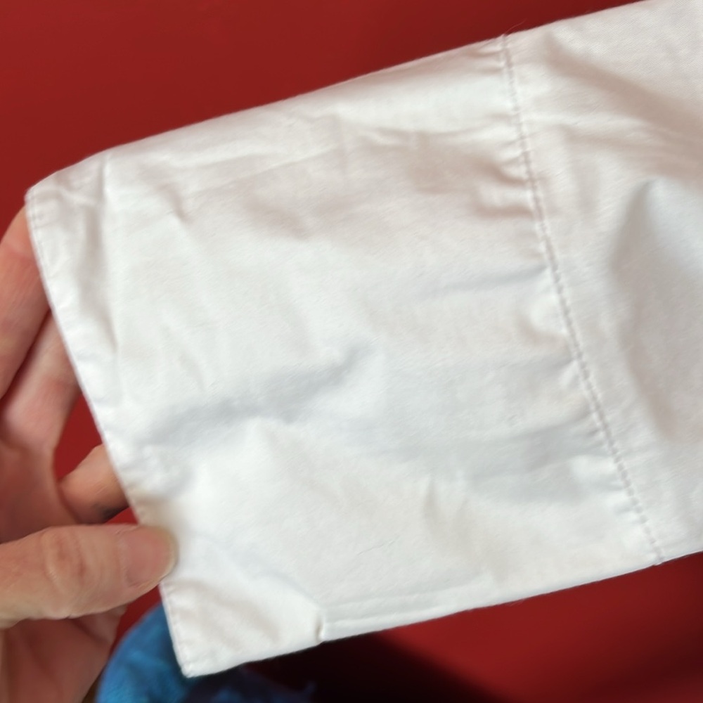 Like new Dressbarn white button down collared shirt - Picture 4 of 13
